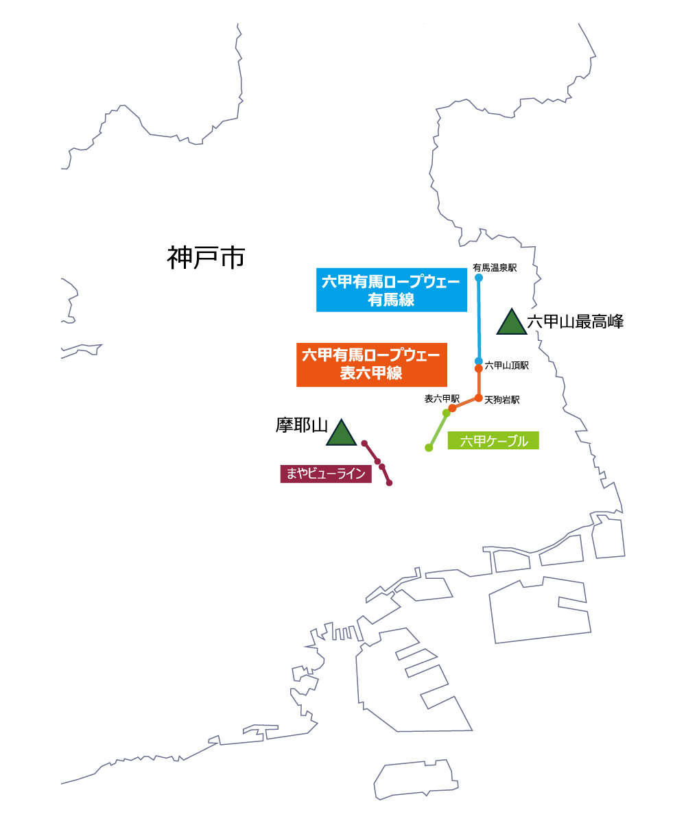表六甲線エリアマップ