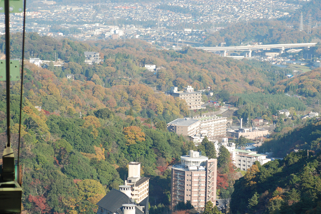 有馬と西宮山口町方面 六甲 まや空中散歩