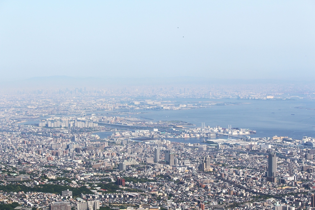 掬星台からの昼の眺望大阪方面 Mt Rokko And Mt Maya Aerial Ride